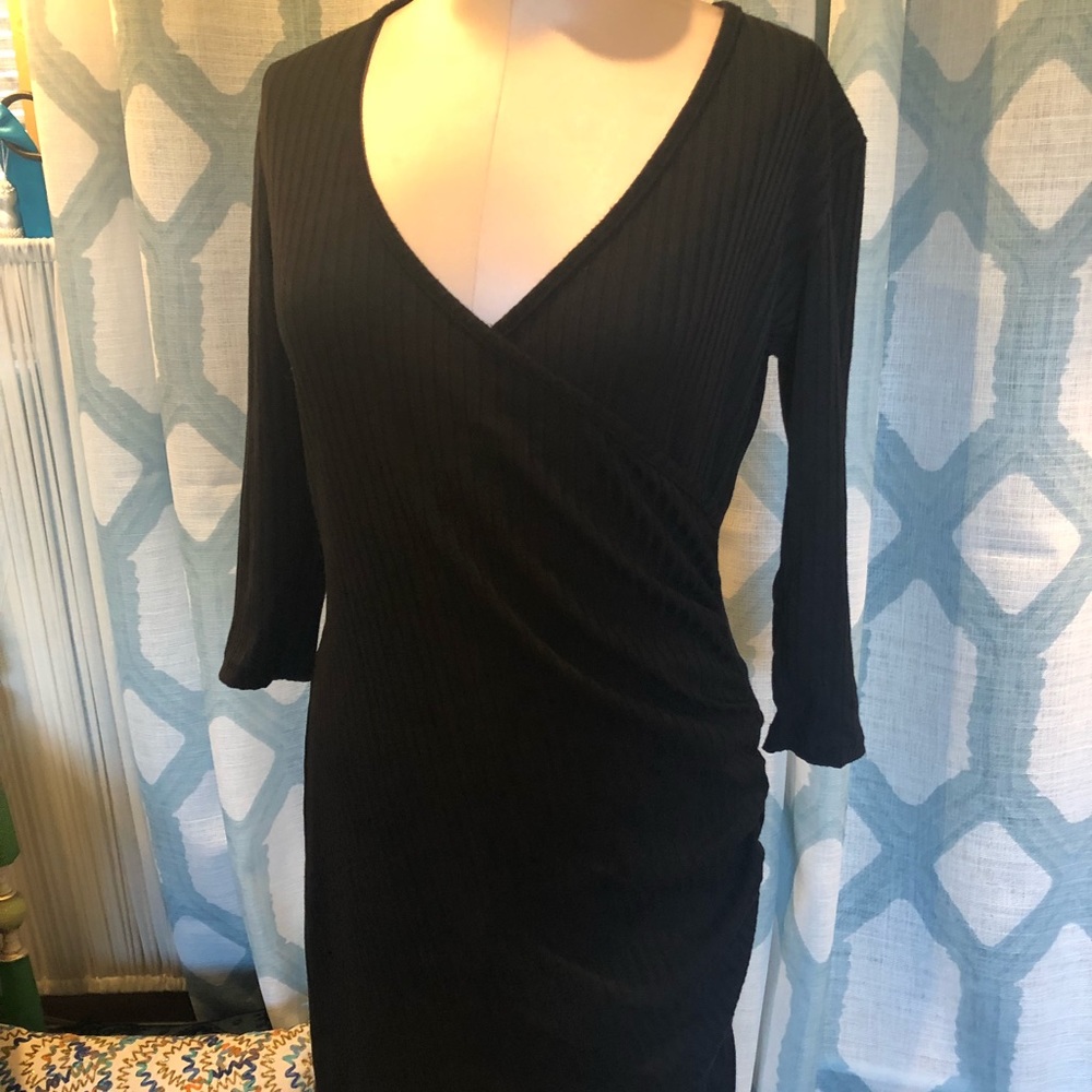 Large black cross over dress
